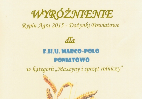 Nagroda dla Marco-Polo na targach w Rypinie